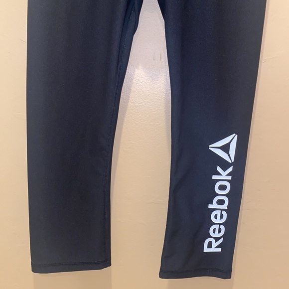 REEBOK Capri Compression Athletic Leggings - Picture 4 of 8